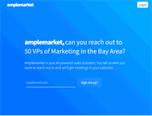 Tablet Screenshot of amplemarket.com
